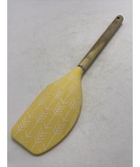 Spatula Silicone Yellow Arrow Wood Handle 12.75&quot; Cooking Baking Utensil ... - £9.69 GBP