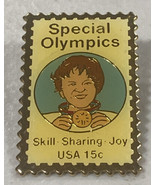 Commemorative USPS 1979 Special Olympics 15 Cent Stamp Pin Skill Sharing... - £14.78 GBP
