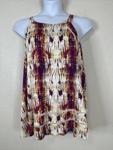 NWT Lee Womens Plus Size 3X Abstract Knit Strappy Blouse Sleeveless - $21.15