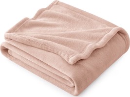 Bedsure Fleece Blanket Throw Blanket - Dusty Pink Rose Gold - £19.44 GBP