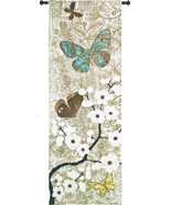 57x20 SPRING UNVEILING Butterfly Floral Tapestry Wall Hanging - £112.41 GBP