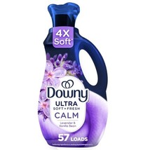 Downy Ultra Soft + Calm Lavender &amp; Vanilla Bean Liquid Fabric Softener -... - $13.89