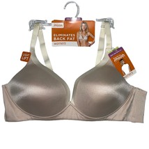 Warner&#39;s Wirefree Bra with Lift Back Smoothing Silky Bump Pad Two Toned ... - £29.27 GBP