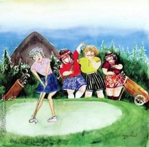 Art Print Giggle Girls /funny girls by Jill Neal signed - £12.78 GBP
