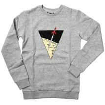 Tintin gray Lunar Rocket sweatshirt Official Moulinsart product New - £55.03 GBP