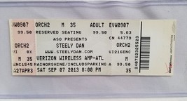 STEELY DAN  - ORIGINAL 2013 UNUSED WHOLE FULL CONCERT TICKET - $15.00