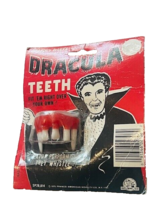 Dracula Teeth Vtg Halloween Mask Franco&#39;s Deluxe 1975 Vampire RARE fangs BMC4 - £31.61 GBP