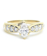 1.25 ct DIAMOND Solitaire Ring Real Solid 18 kw White GOLD 4.6 g SIZE 4.75 - £2,928.97 GBP