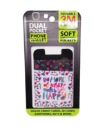 Ninc Happy Universal Adhesive Stick On Spandex Dual Pocket for Cell Phones - $8.90