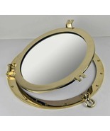 Nautical Tropical Imports 17 Inch Solid Brass Finish Wall Mount Porthole... - £102.55 GBP