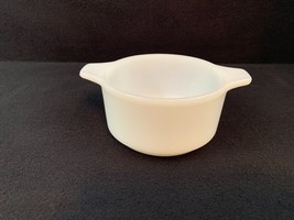 VINTAGE! Dynaware Pyr-O-Rey Bowl Soup Chili Casserole Milk Glass Brown Flowers - £8.60 GBP