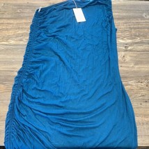 Women&#39;s Ruched Knit Mini Dress - A New Day Teal Size XL. NWT. 3 - £10.27 GBP