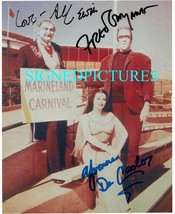 THE MUNSTERS CAST AUTOGRAPHED 8x10 RP PHOTO BY ALL 3 FRED GWYNNE DECARLO... - £15.70 GBP