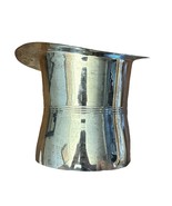 Vintage Silver Plate Brass Top Hat Champagne on Ice Bucket or Decor Piece - $148.45