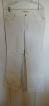 MOSSIMO DENIM LADIES WHITE STRETCH BOOTCUT JEANS-6-BARELY WORN - $14.01