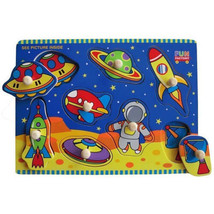 Peg Puzzle with Knobs - Space - £25.53 GBP