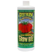 FoxFarm Grow Big Liquid Plant Food 6-4-4 ( 32 oz ) For All Plants and Vegetables - £29.08 GBP