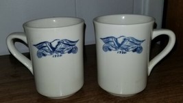 Vintage Syracuse China Eagle 1776 USA Ceramic Bicentennial Patriotic Set of 2 - £11.48 GBP