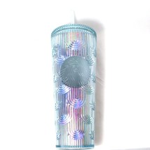 Starbucks Venti Tumbler Iridescent Holographic Ridged Mermaid Scale 24oz 2022 - £32.73 GBP