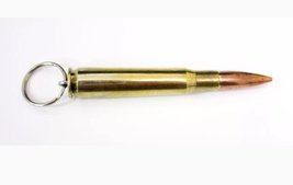 50 Caliber Bullet Key Chain - BMG Browning Machine Gun Military HUMVEE M... - £15.65 GBP