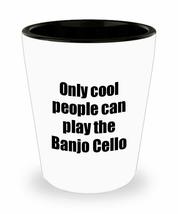 Banjo Cello Player Shot Glass Musician Funny Gift Idea For Liquor Lover Alcohol  - £10.26 GBP
