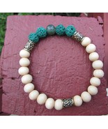 Wood and Lava rock bracelet. - $22.22