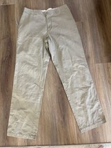 COLUMBIA Men’s Pants Khakis Chino Flat Front Zip Pocket Hiking Size 34x3... - £12.81 GBP