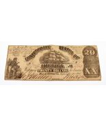 1861 $20 NOTA DE LOS ESTADOS CONFEDERADOS En Muy Buen Estado T-18 - $3,836.00 MXN