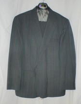 Haggar Imperial Size 46 Grey Suit Jacket w Suit Pants 38x32 - £53.35 GBP