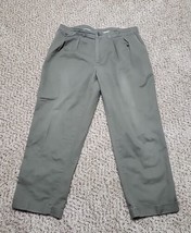 Savane Casual Pleat Front Pants Olive Green Men&#39;s Size 42X30 - £10.22 GBP