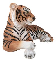 Large Royal Bengal Tiger Resting Gracefully 15.5&quot; Long Statue Home Garde... - $59.95
