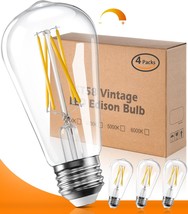 【Upgraded】 Dimmable Led Light Bulbs 60 Watt Soft White, E26 Bulb Led, 4 ... - $38.99