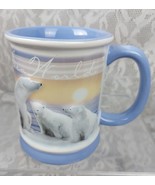 Sea World Polar Bear Mug Blue White Water Sun 3D Cup Amusement Park Souv... - $17.75 CAD