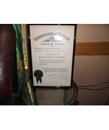 Vintage Honorable Kentucky Colonels Framed Certificate 1970 + SIGNED LETTER - £33.47 GBP