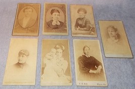 Vintage CDV Carte de Visite Photographs Lot of Seven 1800&#39;s Augusta Georgia - £10.01 GBP