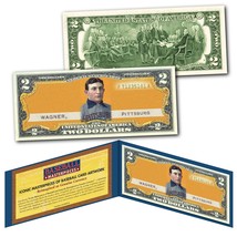 HONUS WAGNER T206 1909-11 Tobacco Rare Baseball iconic Card Art U.S. $2 Bill - £12.52 GBP