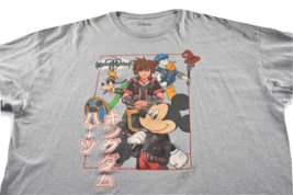 Disney Kingdom Hearts Graphic Print video game T Shirt adult size 4XL - £23.45 GBP