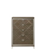 Skylar 5 Storage Drawers Chest, Dark Champagne Finish - $19,714.46 MXN