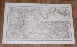 1927 Vintage Map Of Colorado Denver Kansas Grand Canyon Arizona - £17.08 GBP