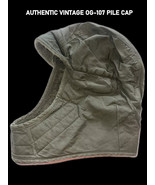 1959 ORIGINAL VIETNAM WAR COLD WEATHER HELMET LINER HAT GREEN OG-107 PIL... - €73,42 EUR