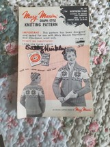 Vintage Kniiting Pattern Mary Maxim #422 Nothern Stars - $4.94