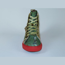 Mens High Top Shoes FIESSO by AURELIO GARCIA Chain Medusa Celebrity 2421 Green image 3