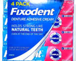 4 Pack Fixodent Denture Adhesive Cream Holds Strong Like Natural Teeth O... - $31.99