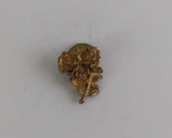Vintage Bouquet Of Long Stem Gold Tone Roses Lapel Hat Pin - $7.43
