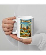 Chicago Illinois White Glossy Mug - $18.00+