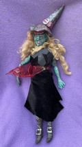 Mexican Outside Folk Art Delightfully Funky Green Old Witch Doll - £31.87 GBP