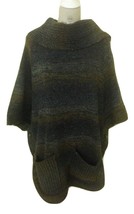 Sisters Turtleneck Poncho Smoke Color Size L/XL #SSLXL - £78.34 GBP
