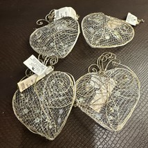 Kurt S. Adler Victorian Style Ornament Set Gold Wire Roses Glitter Ornate - $19.99