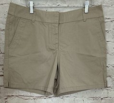 LOFT Outlet Womens 6&quot; Shorts Size 10 Beige Khaki W34&quot; - £19.61 GBP