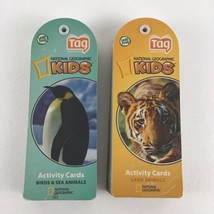 Leap Frog Tag National Geographic Kid Activity Cards Birds Sea Land Anim... - $29.65